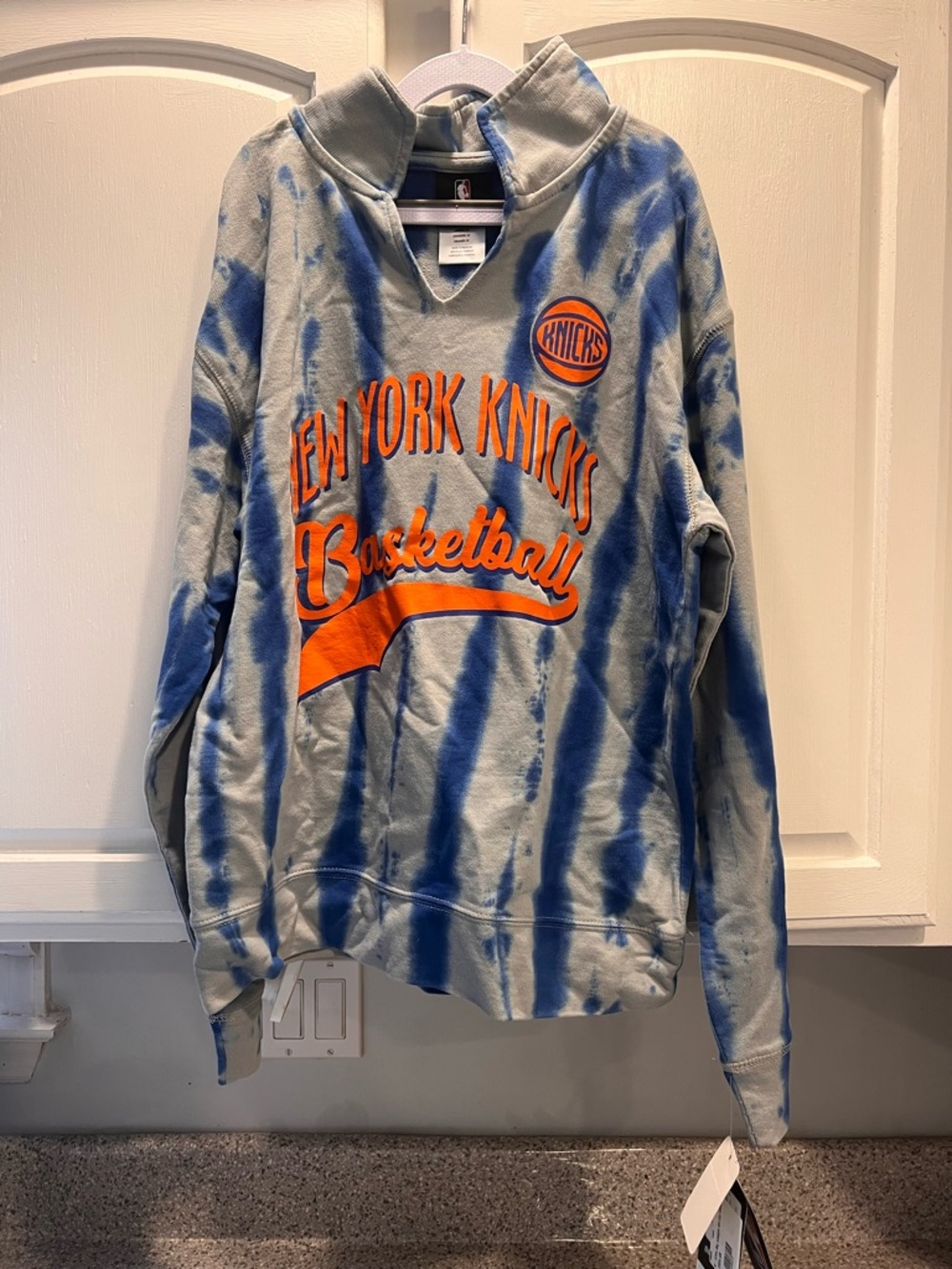 NBA New York Knicks Tie-Dye Pullover Sweater- Girls Large 14